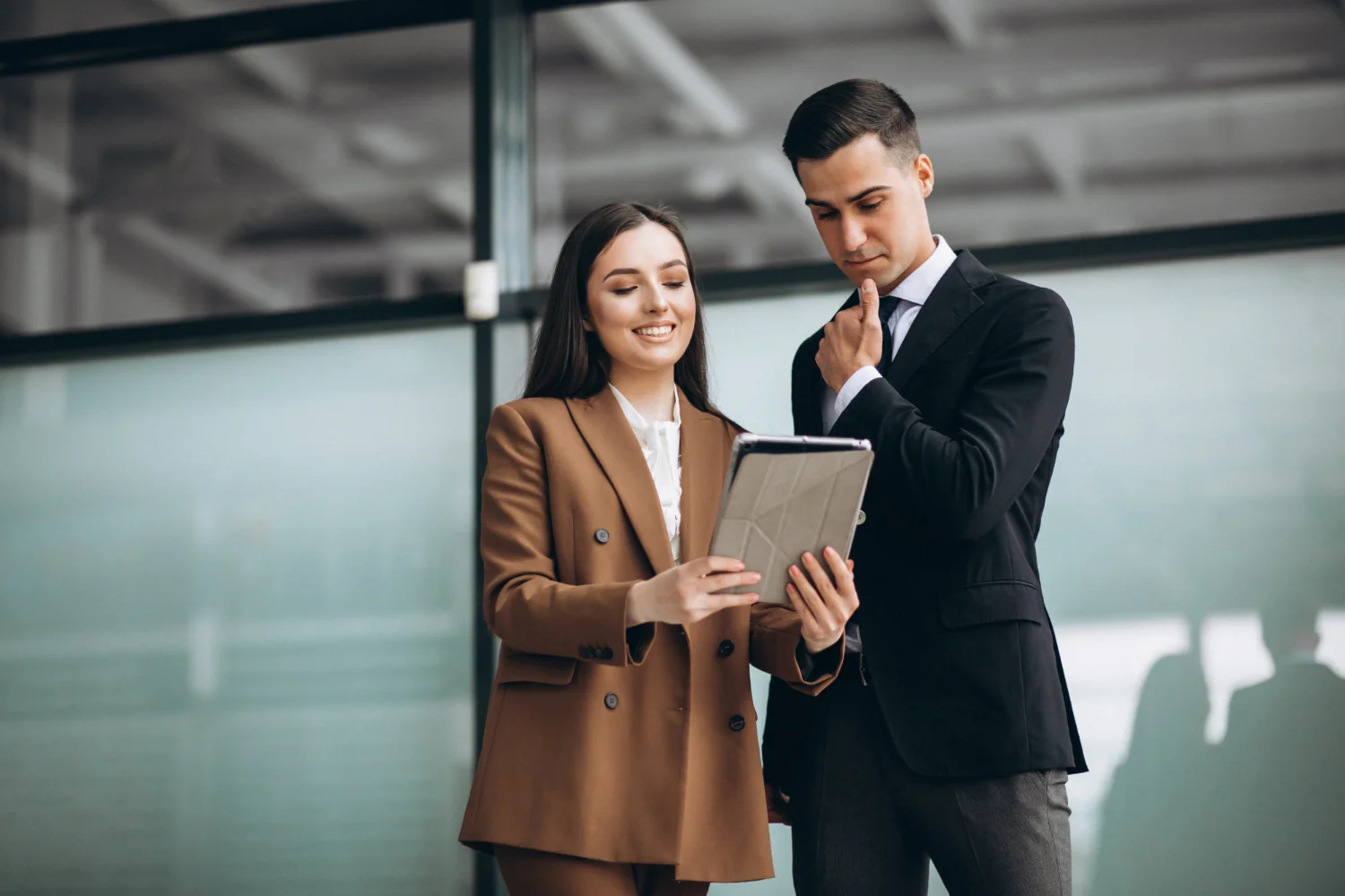 Employees learning about workplace benefits